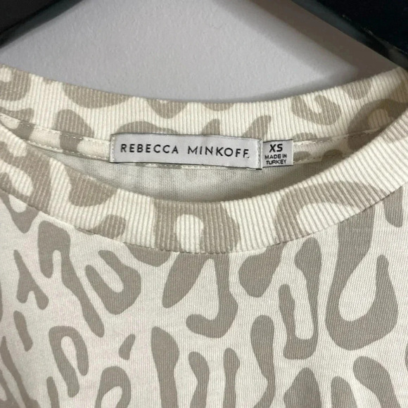 Rebekah Minkoff - ‘Marta’ Leopard Print white dress with waist tie - XSmall - Picture 5 of 7